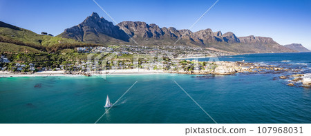 Aerial view of Clifton beach in Cape Town, Western Cape, South Africa Aerial view of Clifton beach in Cape Town, Western Cape, South Africa 107968031