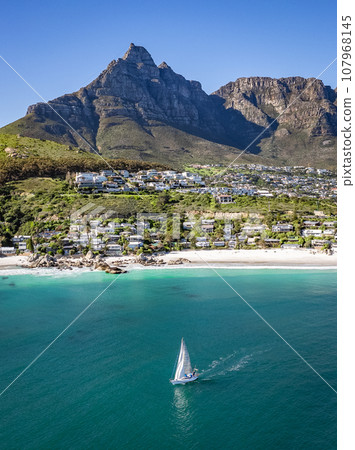 Aerial view of Clifton beach in Cape Town, Western Cape, South Africa Aerial view of Clifton beach in Cape Town, Western Cape, South Africa 107968145