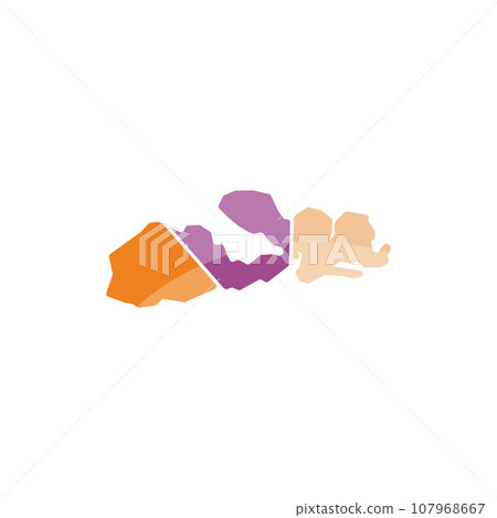 Map of sumbawa colorful modern logo design 107968667