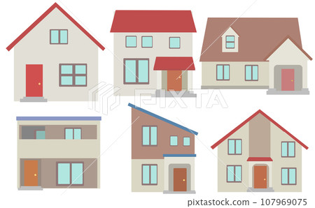 Simple house illustration Simple house illustration 107969075