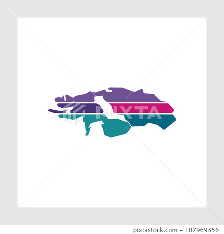Waigeo map geometric modern logo Waigeo map geometric modern logo 107969356