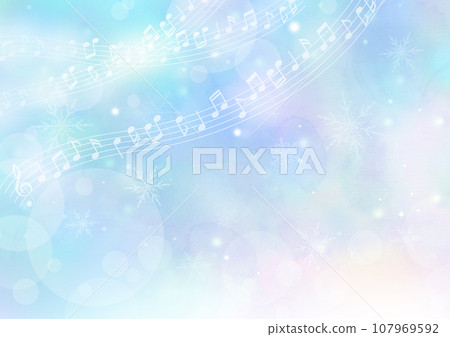 Winter music image background 107969592