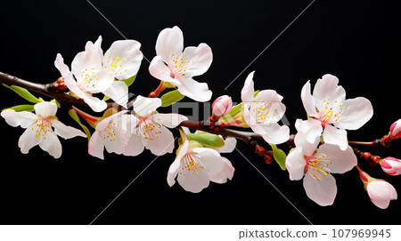 杏仁花背景素材 107969945