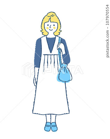 Smiling young woman whole body f27 Smiling young woman whole body f27 107970554