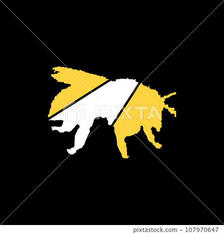 Animal bee cute creative illustration design 107970647