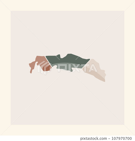 Seram map modern illustration design 107970700