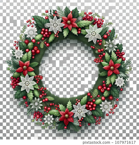 Christmas wreath 4 [AI image] 107971617