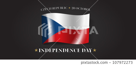 Czech Republic happy independence day greeting card, banner with template text vector illustration Czech Republic happy independence day greeting card, banner with template text vector illustration 107972273