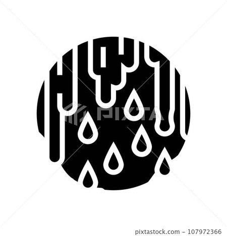 abnormal bleeding disease symptom glyph icon vector illustration 107972366