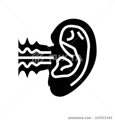 noise reduction audiologist doctor glyph icon vector illustration 107972483