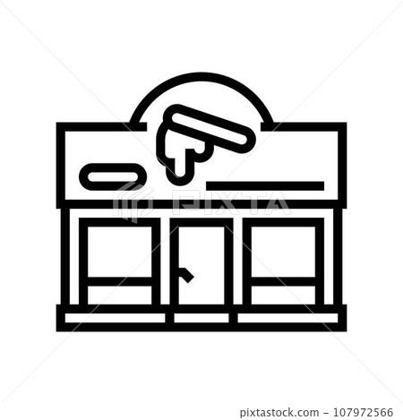 waxing salon hair depilation line icon vector illustration 107972566
