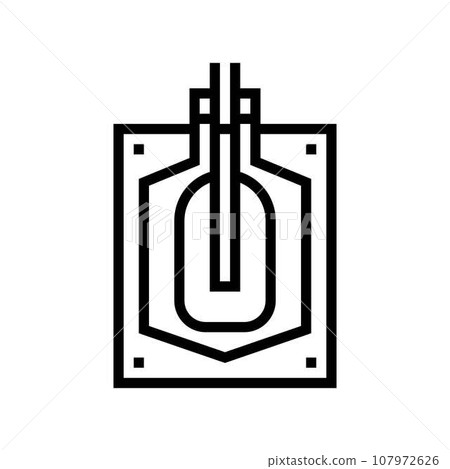 blow molding materials engineering line icon... - Stock Illustration ...
