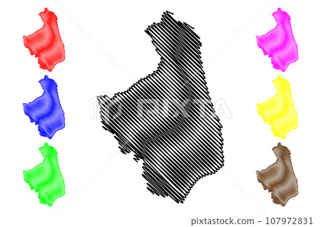 Podlaskie Voivodeship map vector 107972831