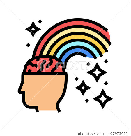 inspiration muse succes challenge color icon vector illustration 107973021