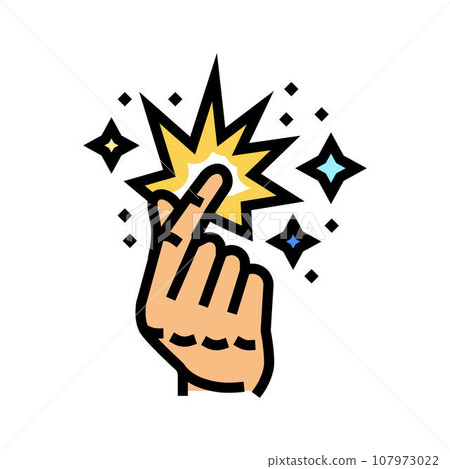 enthusiasm spark succes challenge color icon vector illustration 107973022