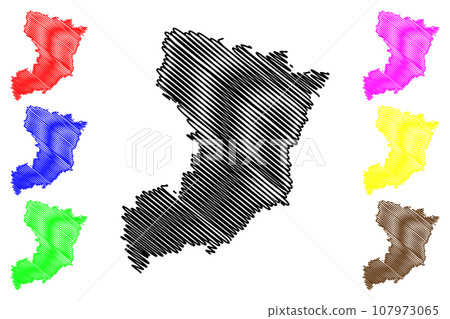 Rivne Oblast map vector 107973065