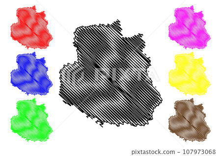 Vinnytsia Oblast map vector Vinnytsia Oblast map vector 107973068