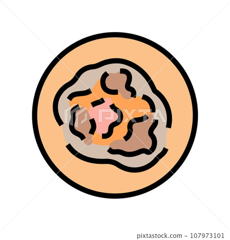 unexplained bruising disease symptom color icon vector illustration 107973101
