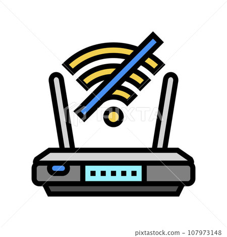 network troubles repair computer color icon vector illustration 107973148