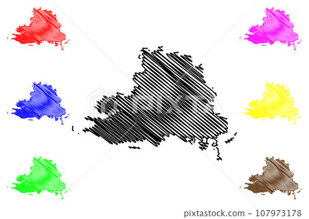 Kherson Oblast map vector Kherson Oblast map vector 107973178