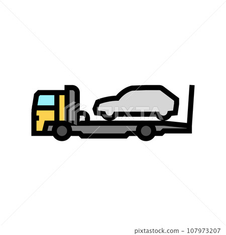 towing service car mechanic color icon vector illustration towing service car mechanic color icon vector illustration 107973207