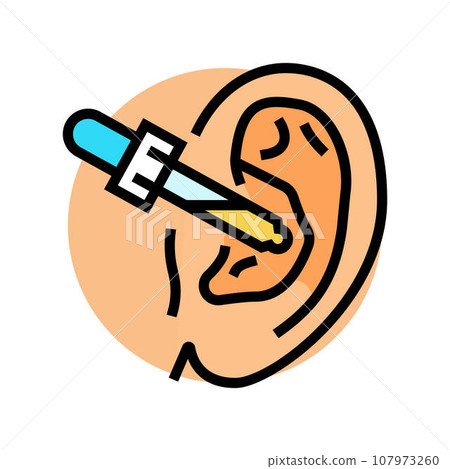 ear care audiologist doctor color icon vector illustration ear care audiologist doctor color icon vector illustration 107973260