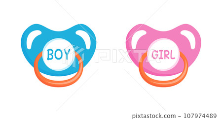 Baby pacifier icon in flat style. Nipple for newborn child vector illustration on isolated background. Soother sign business concept. Baby pacifier icon in flat style. Nipple for newborn child vector illustration on isolated background. Soother sign business concept. 107974489