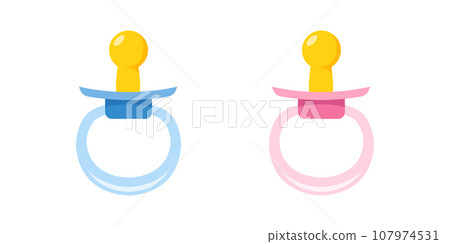 Baby pacifier icon in flat style. Nipple for newborn child vector illustration on isolated background. Soother sign business concept. Baby pacifier icon in flat style. Nipple for newborn child vector illustration on isolated background. Soother sign business concept. 107974531