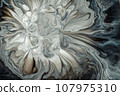 Abstract background from flowing colored liquid paints 107975310