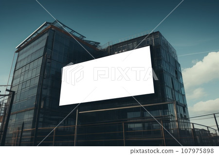 A large billboard in the middle of the city. Generaivr AI 107975898