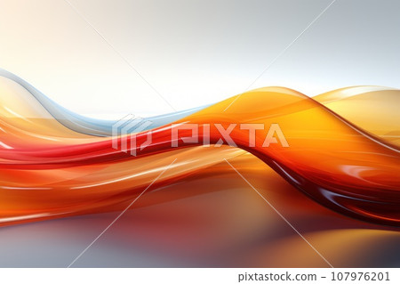 Abstract background is frosted glass Simplify lines Pure space warm color. Generative AI 107976201