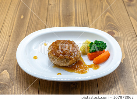 Japanese style hamburger steak Japanese style hamburger steak 107978062