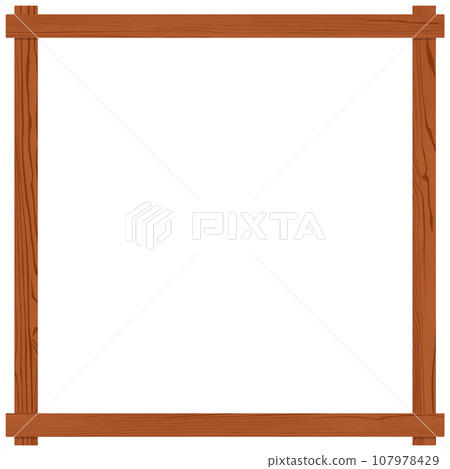 square wooden frame square wooden frame 107978429