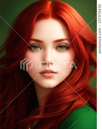 Red-haired woman "AI generated image" Red-haired woman "AI generated image" 107978436