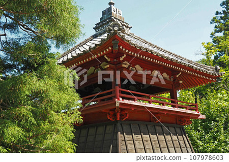 Bell tower of Kyosho-in (Den Noriyokan ruins) [Yoshimi Town, Saitama Prefecture] 107978603