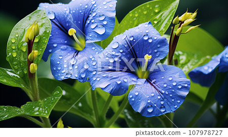 露草花背景圖像 107978727