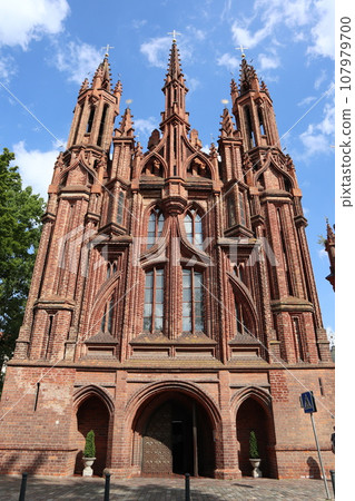 Main gate of St. Anne's Church, Vilnius Main gate of St. Anne's Church, Vilnius 107979700