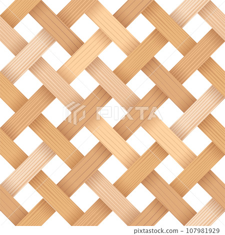 Bamboo woven pattern 107981929