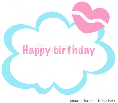 Happy birthday text Happy birthday text 107981964