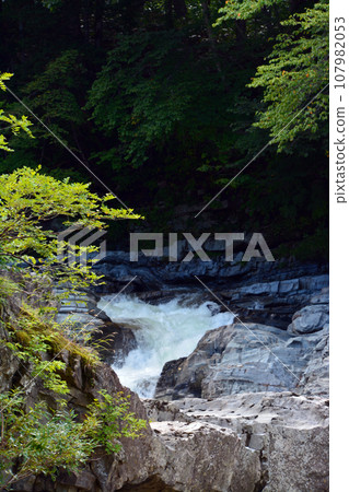 Sandan Falls, a special scenic spot in Ashibetsu City, Hokkaido Sandan Falls, a special scenic spot in Ashibetsu City, Hokkaido 107982053