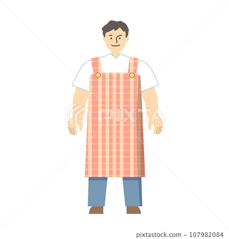 穿圍裙的年輕人 107982084