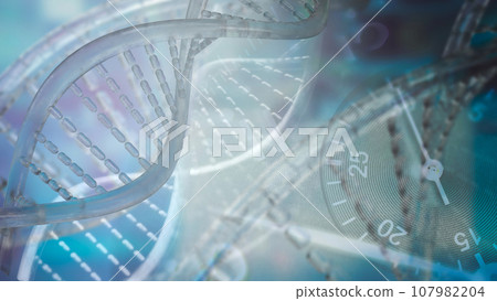 The DNA image for sci or education concept 3d rendering 107982204