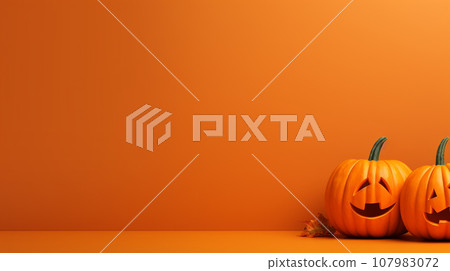 Halloween background with copyspace for your design. Halloween concept. Generative AI Halloween background with copyspace for your design. Halloween concept. Generative AI 107983072