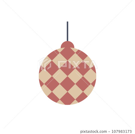 Christmas tree ornament illustration Christmas tree ornament illustration 107983173