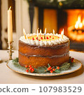 Christmas cake 107983529