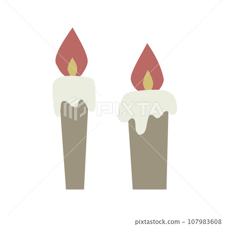 Illustration of a candle Illustration of a candle 107983608