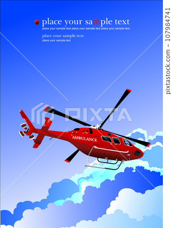 Ambulance Helicopter. Ambulance Helicopter. 107984741