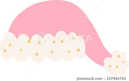 Santa hat pink Christmas 107984785