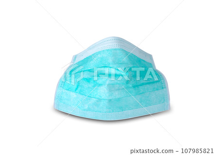 Mask Prevent germs, influenza and coronavirus covid 19 on isolated white background. Health concepts and epidemic prevention 107985821