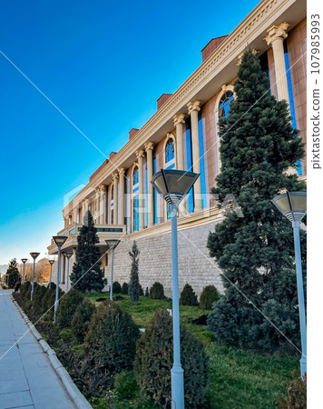 The exterior of the National Museum of Kyrgyzstan. High quality photo The exterior of the National Museum of Kyrgyzstan. High quality photo 107985993